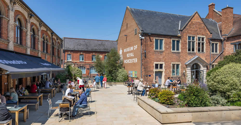 Worcester Porcelain Works outdoor public area