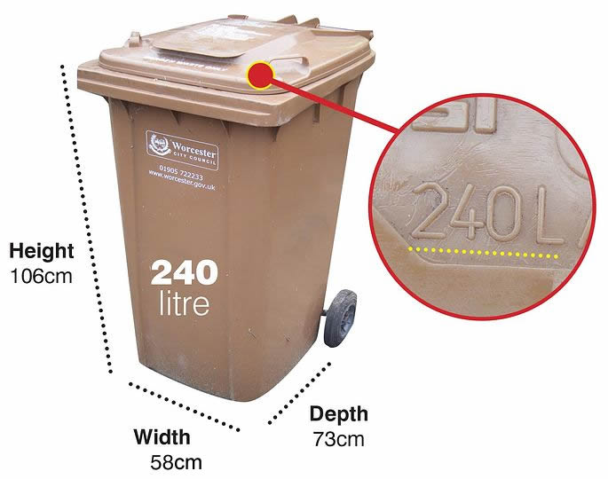 Brown bin 240 litres