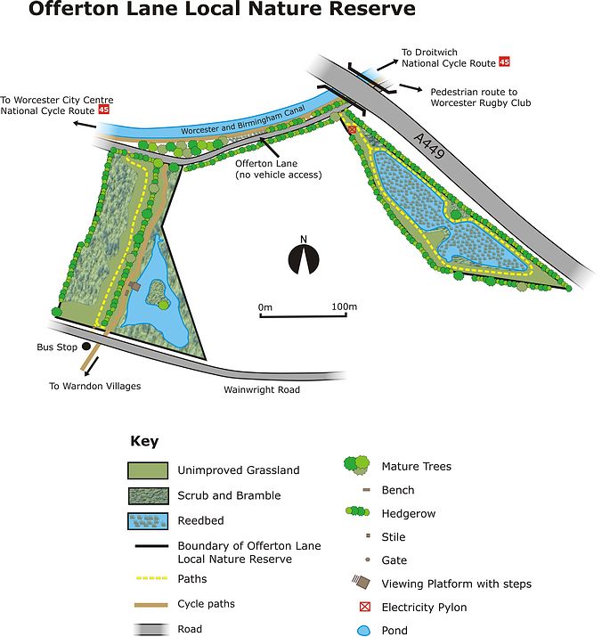 Map of Offerton Lane LNR